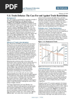 U.S. Trade Debates: The Case For and Against Trade Restrictions