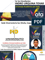 Campaña Elecciones UNIMINUTO 2021-2023 - Vicerrectoría Sur (Huila, Caquetá, Putumayo)