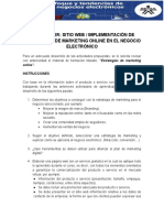 Aa4 - Taller: Sitio Web / Implementación de Estrategias de Marketing Online en El Negocio Electrónico