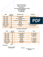 CLASS SCHEDULES