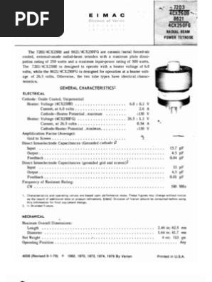 4CX250B | PDF