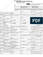 Math Test 12 10th FLP