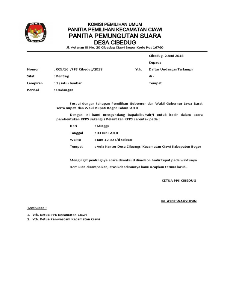 Pembentukan KPPS | PDF