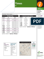 Monday-Friday Saturday-Sunday/Holidays: Fremont Centerville Station