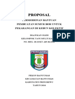 Proposal Permohonan Sumur Bor Kelompok Tani Multi Karya Banyumas 7 Maret 2016