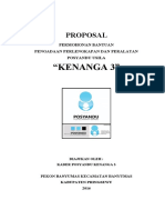 Proposal Permohonan Bantuan Perlengkapan Dan Peralatan Posyandu Usila Kenanga 3 Pekon Banyumas 4 Januari 2016