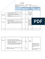 Lesson Plan Speaking & Listening