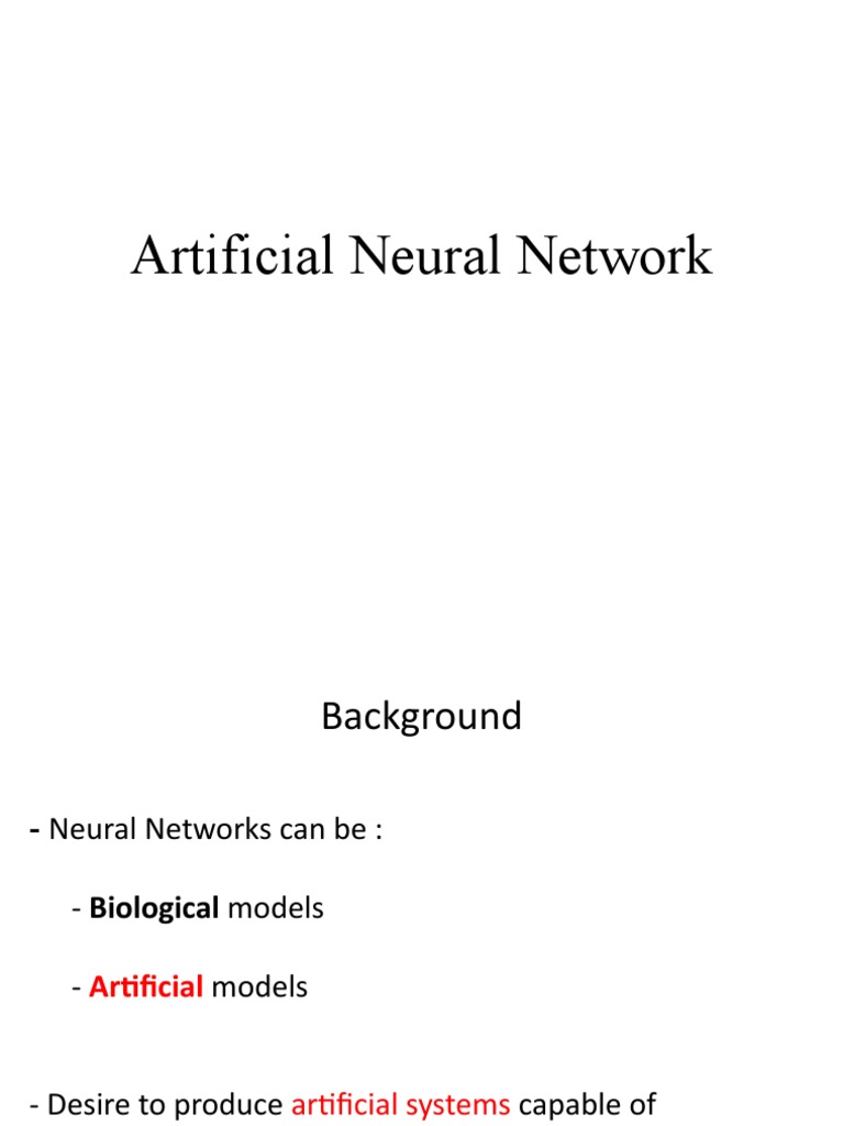 Understanding Artificial Neural Networks | PDF | Neuron | Brain