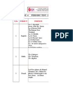 Grade - 6 Periodic Test - 2 (Portion & Pattern) : S.No Subject Portion