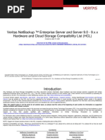 Veritas Netbackup ™ Enterprise Server and Server 9.0 - 9.X.X Hardware and Cloud Storage Compatibility List (HCL)