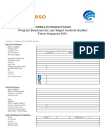 Form Beasiswa LN Kemenkominfo-StuNed - Template Formulir Peserta 2021