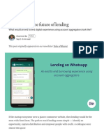 Whatsapp & The Future of Lending