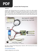 Automatic Plant Watering System