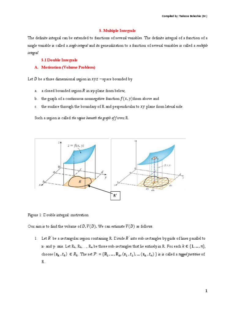 Applied Mathematics II-Multiple Integrals | PDF | Coordinate System ...