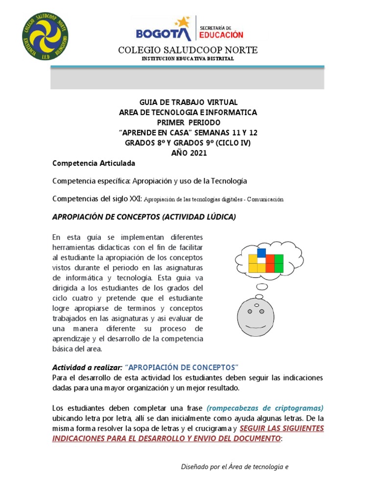 Actividad 11-12 2021 Informatica | PDF | Informática | Aprendizaje
