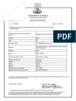 Government of Kerala: Caste Certificate