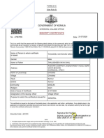 Kerala Minority Certificate Form 25C