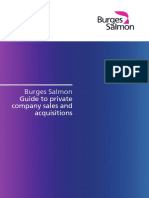 Burges Salmon Guide To Private Company Sales and Acquisitions