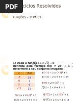 Exercícios Resolvidos sobre Funcoes 1