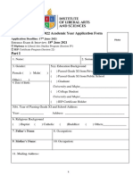ILAS Application Form 2020-2021 (Printable)
