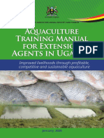 Aquaculture Training Manual For Extension: Agents in Uganda