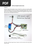 LDR Based Light Detection System