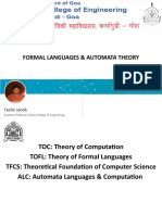 Computer Engineering Department: Formal Languages & Automata Theory