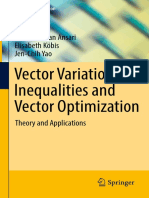 Vector Variational Inequalities and Vector Optimization-Qamrul Hasan Ansari, Elisabeth Kü0ï2bis and Jen-Chih Yao