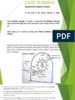 Pelton Turbine Is A Tangential Flow Impulse Turbine