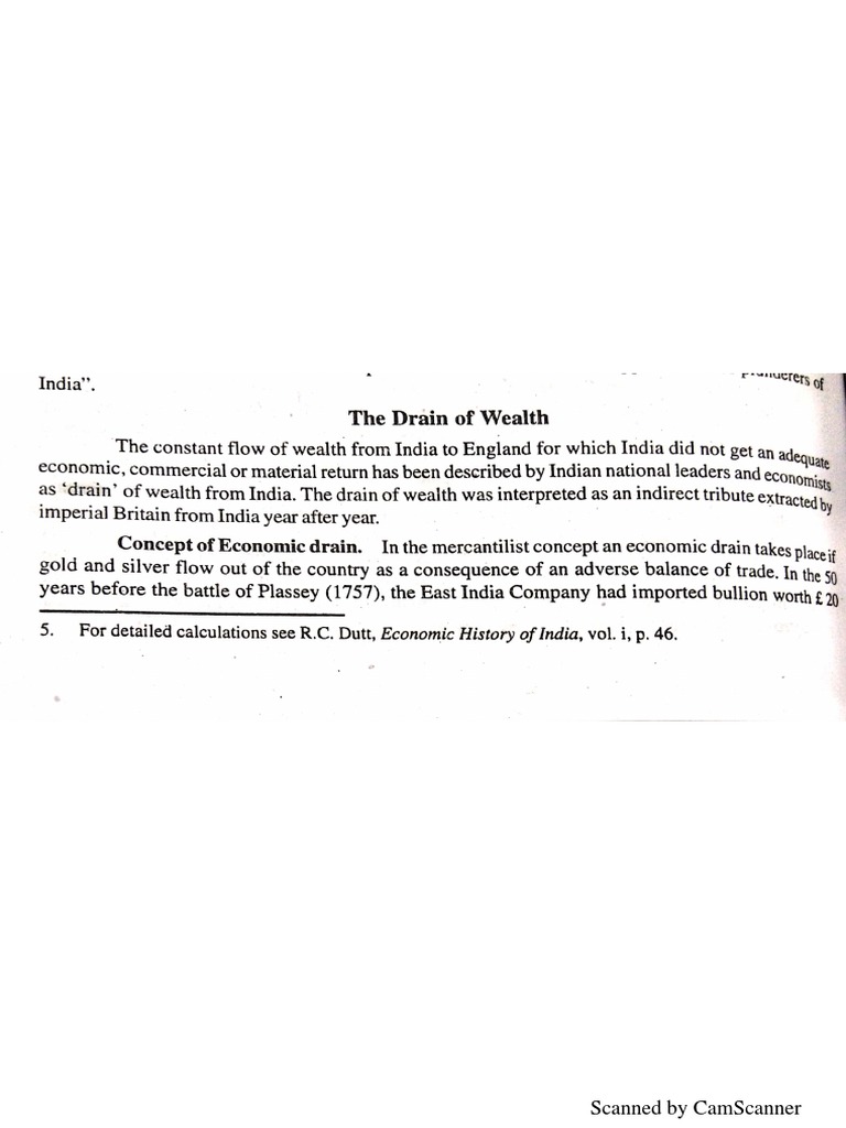 Drain of Wealth Theory PDF