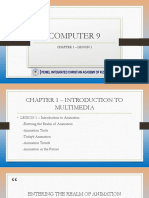 COMPUTER9.C1Lesson1 - Introduction To Animation