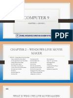 COMPUTER9.C2Lesson1 - Starting Windows Live Movie Maker