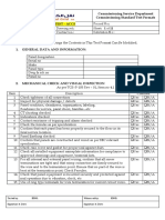Commissioning Service Department Commissioning Standard Test Formats Description: Function Test - Accs