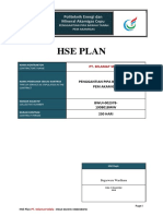 HSE Plan Penggantian Pipa Bawah Tanah