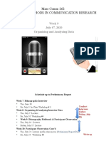 Organizing and Analyzing Interview Data