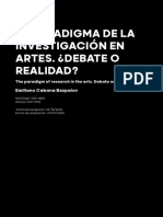 Cabana Bezpalov, El Paradigma de La Investigación en Artes ¿Debate o Realidad, 2020