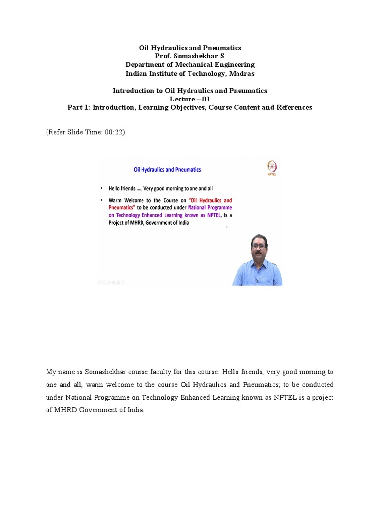 Introduction to Fluid Power Systems An Overview of the Fundamentals