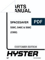 Hyster Space Saver C002 (S30C S40C S50C) Forklift Parts Manual