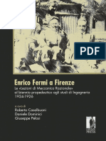 Casalbuoni & Dominici & Pelosi - Enrico Fermi A Firenze. Le Lezioni Di Meccanica Razionale 1924-1926