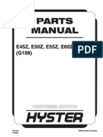 Hyster G108 (E45Z E50Z E55Z E60Z E65Z) Forklift Parts Manual