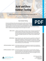 Acid and Base Number Testing: Petroleum