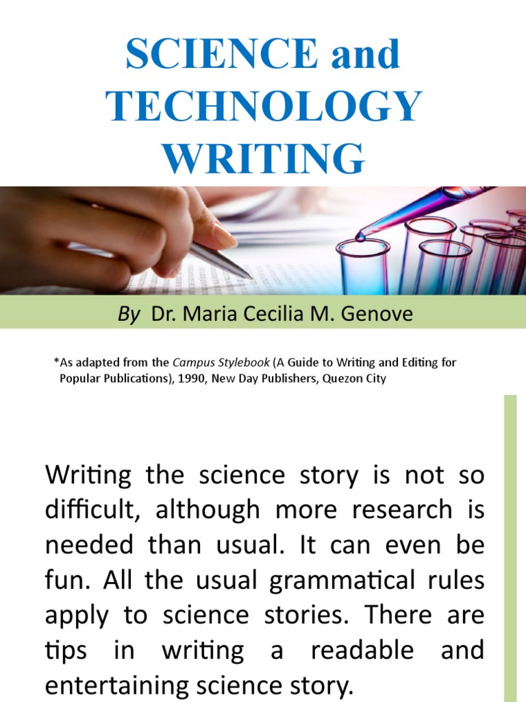 Science and Technology Writing Tips | PDF | Diarrhea | Beverages