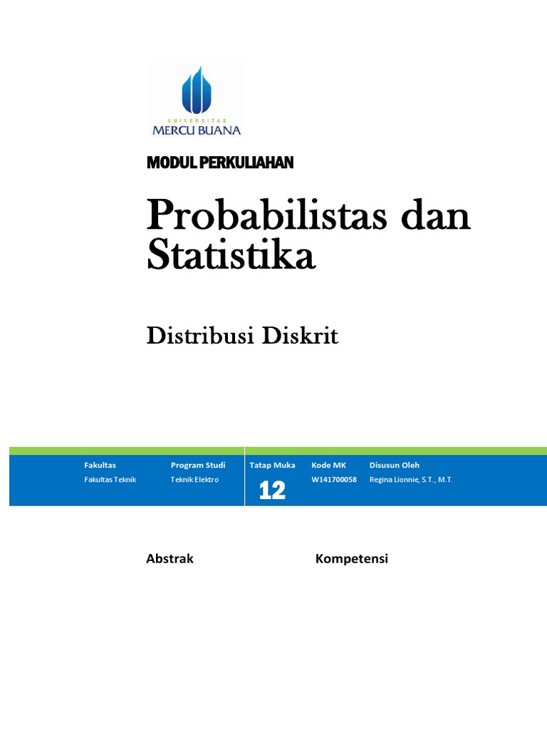 Distribusi Binomial dan Poisson dalam Statistika | PDF | Sains & Matematika