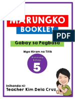 Marungko Booklet 5 (Mga Hiram Na Titik)