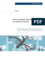 How To Optimize Knowledge Sharing in A Factory Network: September 2009