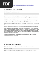 Partition The New Disk: Fdisk /dev/hdb Hda HDB HDC HDD /dev /dev /dev/hda4