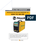 SERIE TIG 180-200: Manual Del Operador