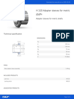 Adapter Sleeves For Metric Shafts