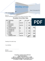 N Sharma Contracting Services: Percolation Test at Mare Tabac