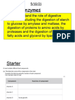 Digestive Enzymes: 2.29 Understand The Role of Digestive